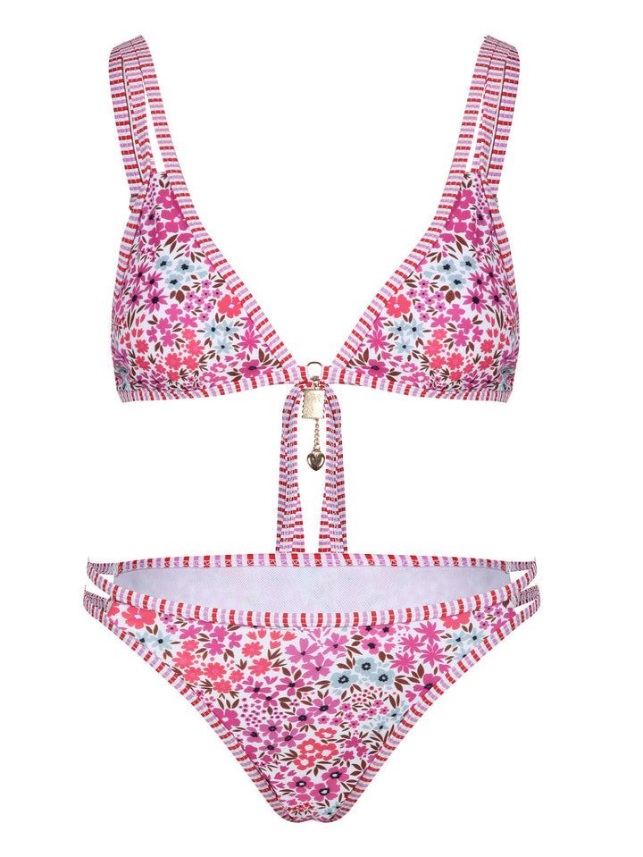 Damen Bikini-Set mit floralem Muster und verstellbaren Trägern Echo Archiv