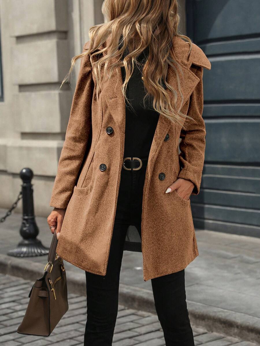 Damen Elegante und stilvolle Wolljacke – Célinea