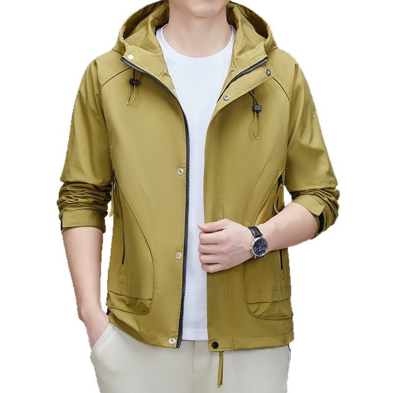 Herren Sportliche Übergangsjacke mit praktischem Kapuzendesign Echoarchiv