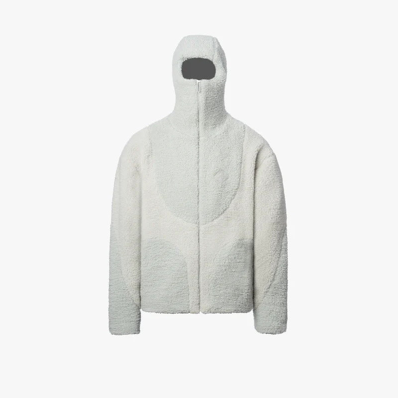 Herren Gemütliche Teddyjacke mit Kontrastnähten Echoarchiv