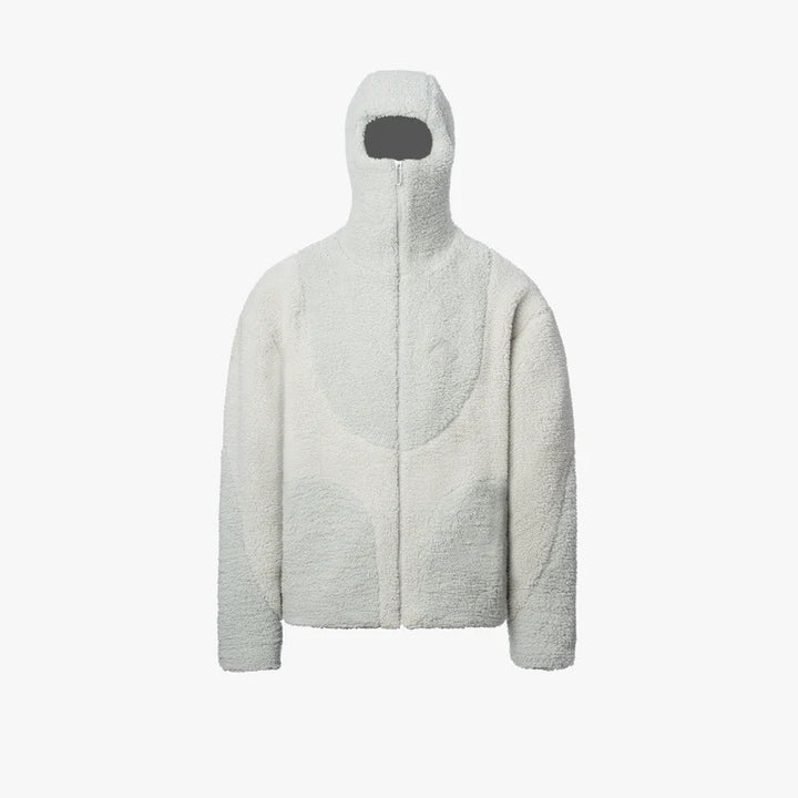Herren Gemütliche Teddyjacke mit Kontrastnähten Echoarchiv