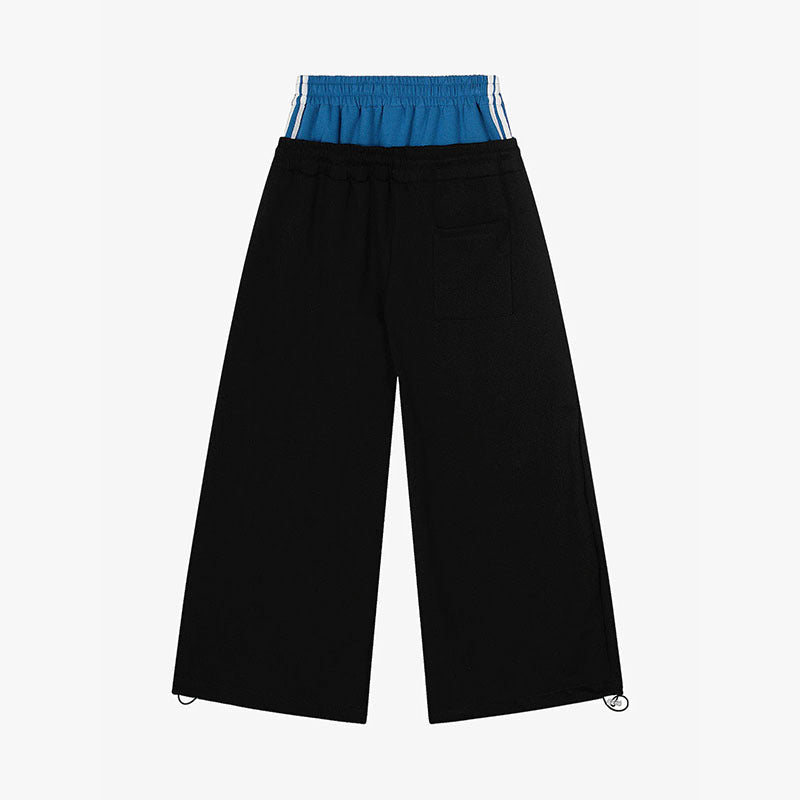 Damen Modische Sweathose mit weitem Schnitt und Sportstreifen Echo Archiv