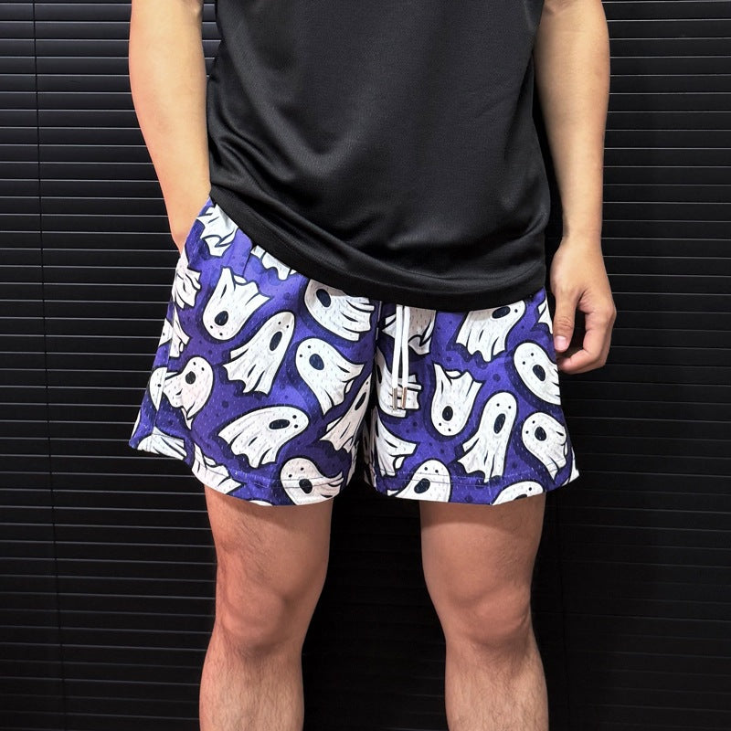 Herren Ghost Print Badehorts Echoarchiv