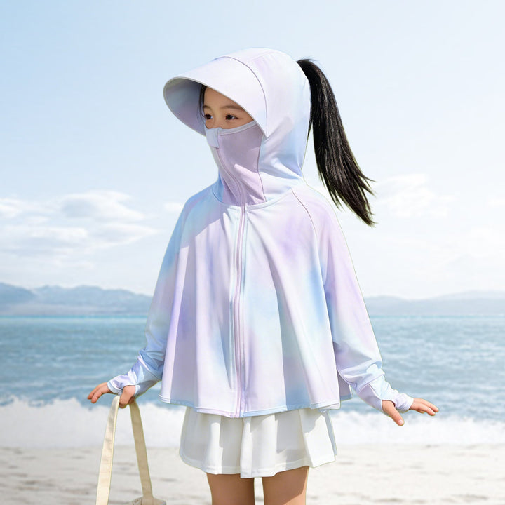 Unisex nan leichte Kinder-Sonnenjacke mit UV-Schutz, Kapuze und wasserabweisendem Funktionsstoff  Echo Archiv