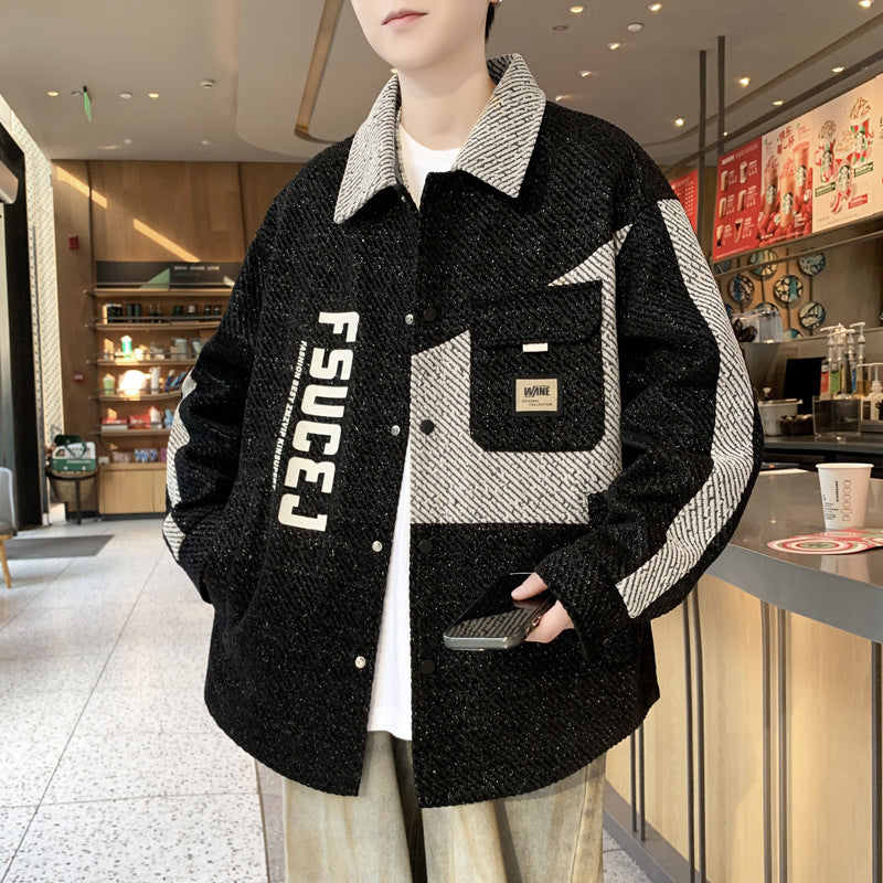 Herren lässige Overshirt-Jacke Echoarchiv