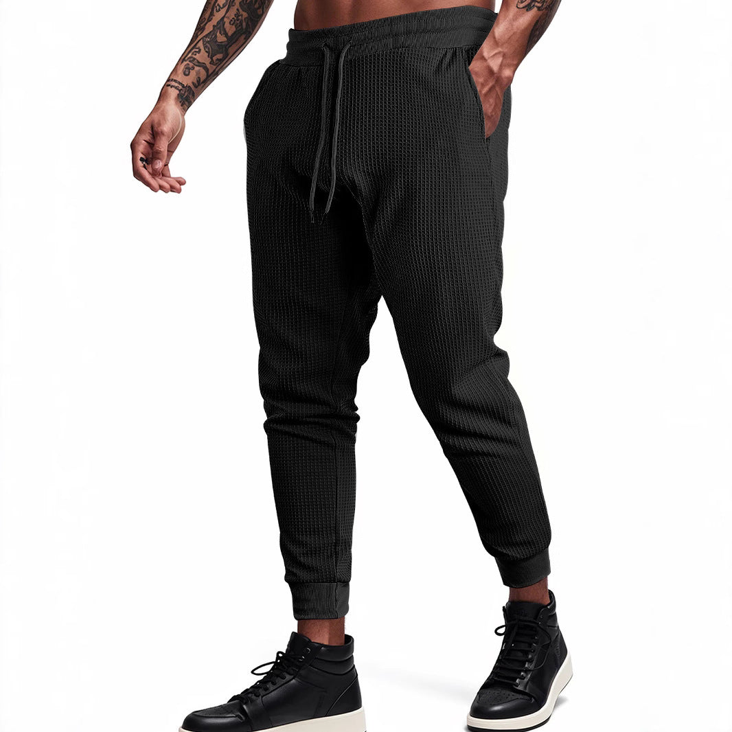 Herren Sportliche Waffelstruktur Jogginghose Echoarchiv