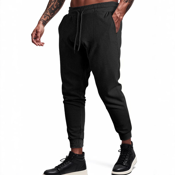 Herren Sportliche Waffelstruktur Jogginghose Echoarchiv