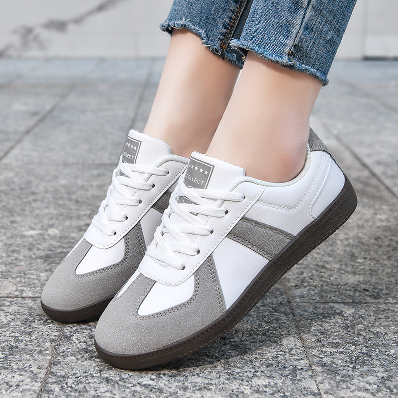 Unisex nan urbaner Tennis-Sneaker mit Veloursleder-Overlays gepolstertem Fersenkragen und vulkanisierter Gummisohle Echo Archiv