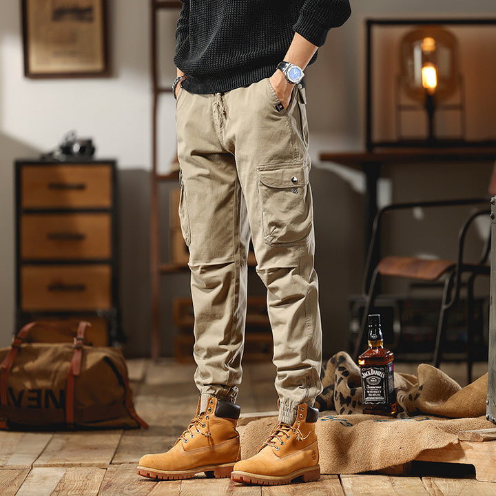 Herren Cargo-Jogginghose mit Multifachtaschen und elastischen Bündchen Echo Archiv