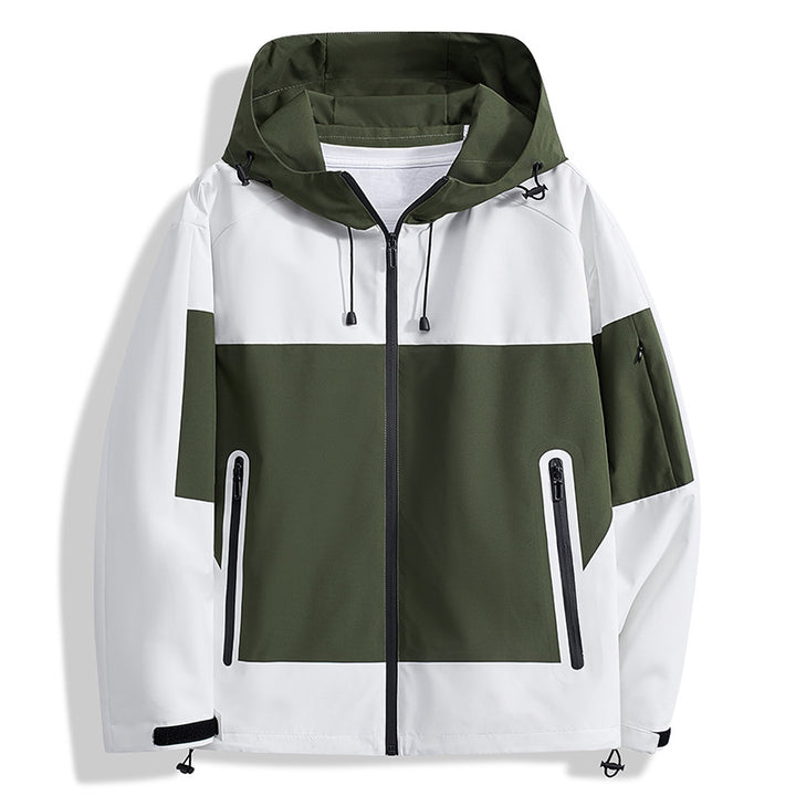 Herren Funktionsjacke mit atmungsaktiven Einsätzen und verstellbarer Kapuze Echoarchiv