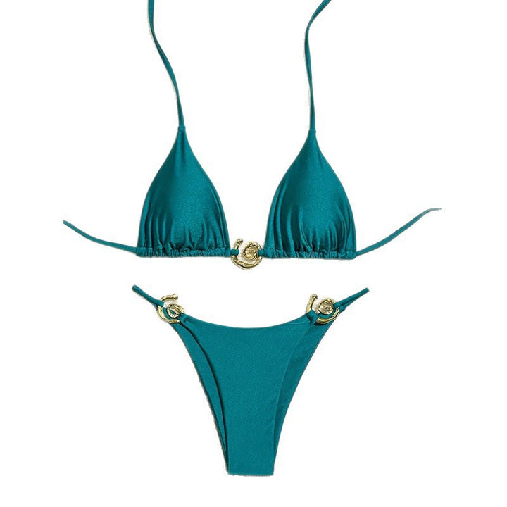 Damen Triangel-Bikini mit luxuriösen Kettenakzenten Echo Archiv