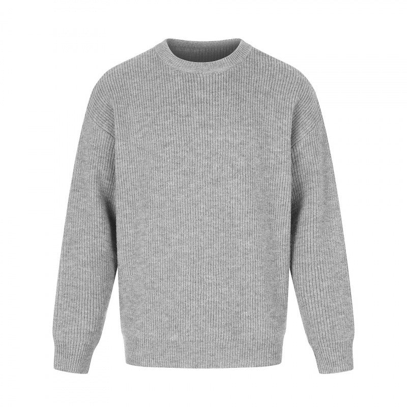 Unisex Weicher Oversize-Ribstrickpullover mit Relaxed-Schnitt und tonaler Struktur Echo Archiv