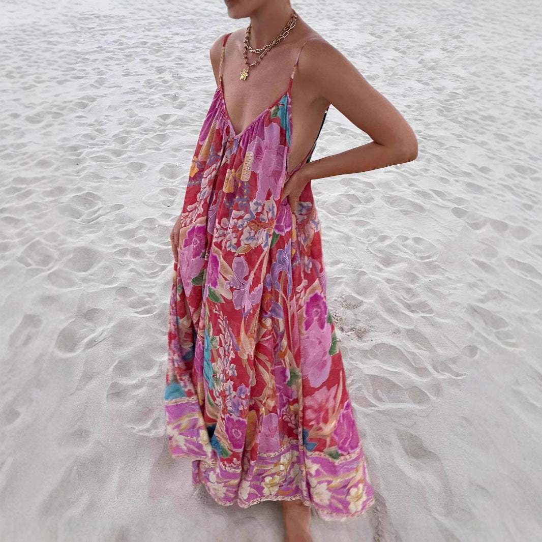 Damen Maxikleid mit floralem Muster Echo Archiv