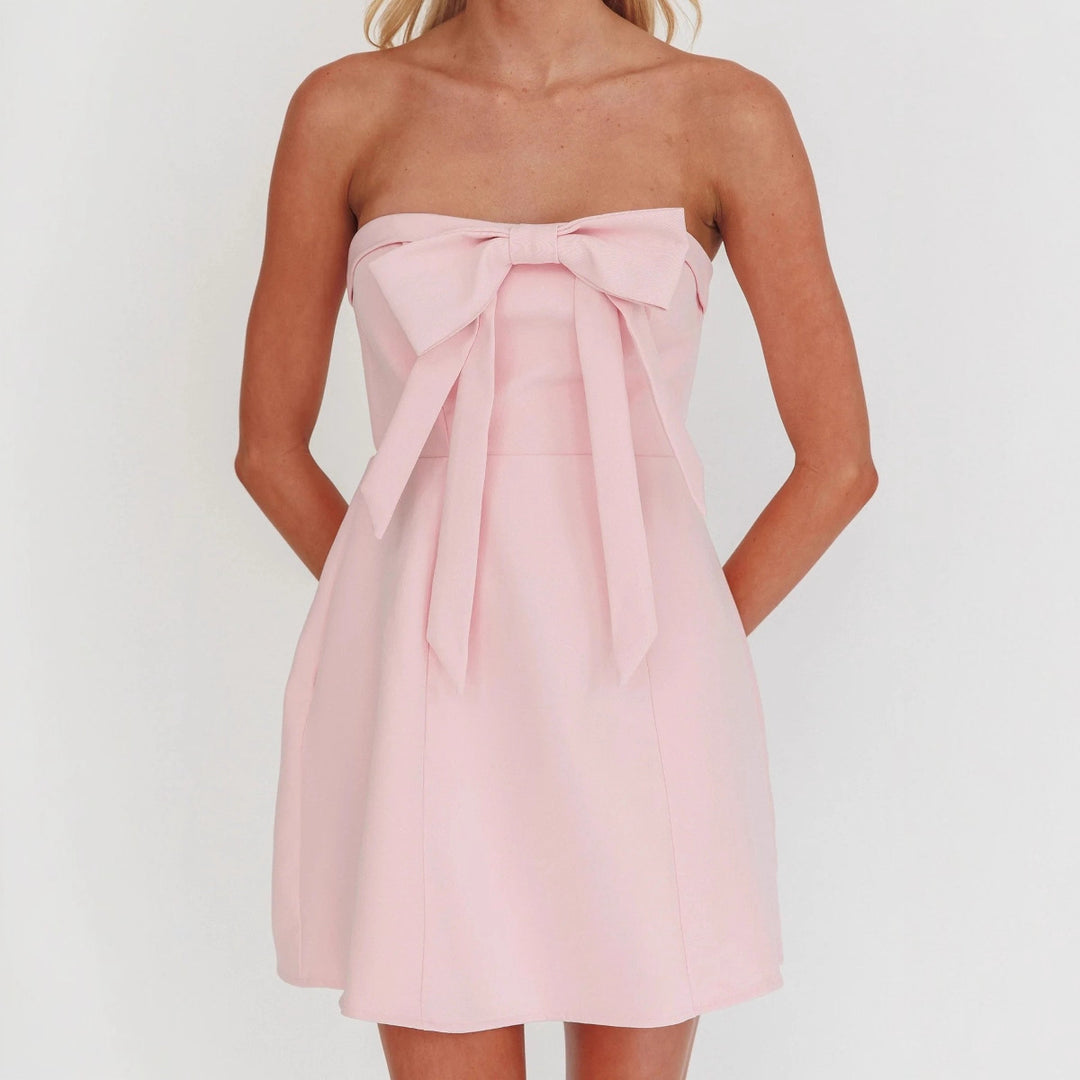 Damen Charmantes Mini-Kleid mit raffiniertem Schleifen-Detail Echo Archiv