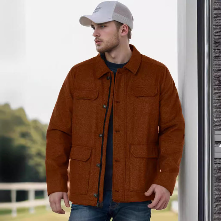 Herren modische Jacke mit praktischen Taschen Echoarchiv