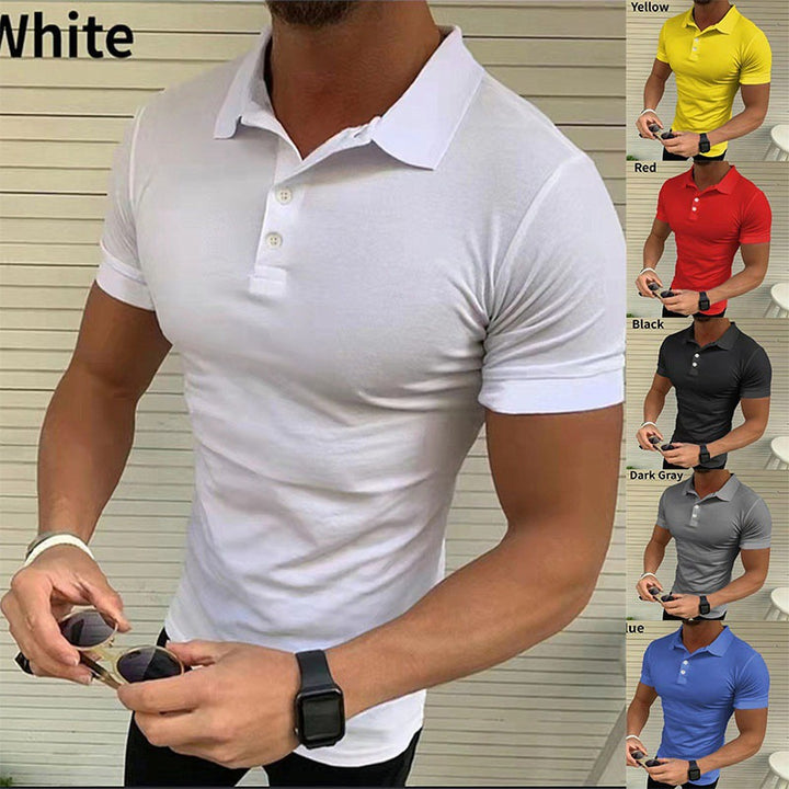 Herren Polohemd mit figurbetonendem Slim Fit und modischem Kragen Echoarchiv
