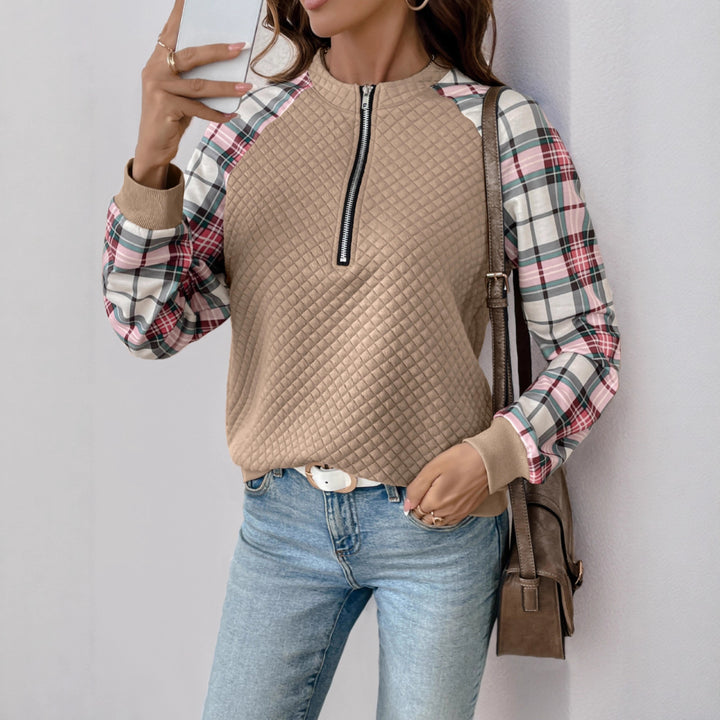Damen Lässiges Sweatshirt mit Reißverschluss Echo Archiv