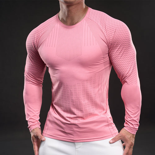 Herren langärmeliges Funktionsshirt mit atmungsaktiver Mesh-Technologie Echoarchiv