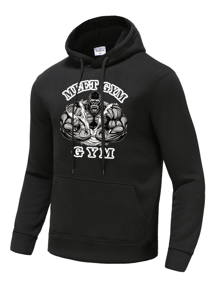 Herren Kapuzenpullover mit sportlichem Grafikdesign Echoarchiv