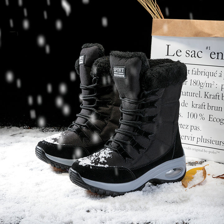 Damen Thermo-Schneestiefel mit gesteppter Isolierung, Teddyfutter und griffiger Profilsohle Echo Archiv
