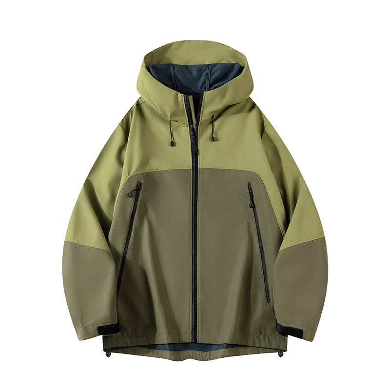 Herren Hybrid-Softshelljacke mit Kapuze, atmungsaktivem Fleece-Innenfutter & verdeckten Reißverschlusstaschen Echoarchiv