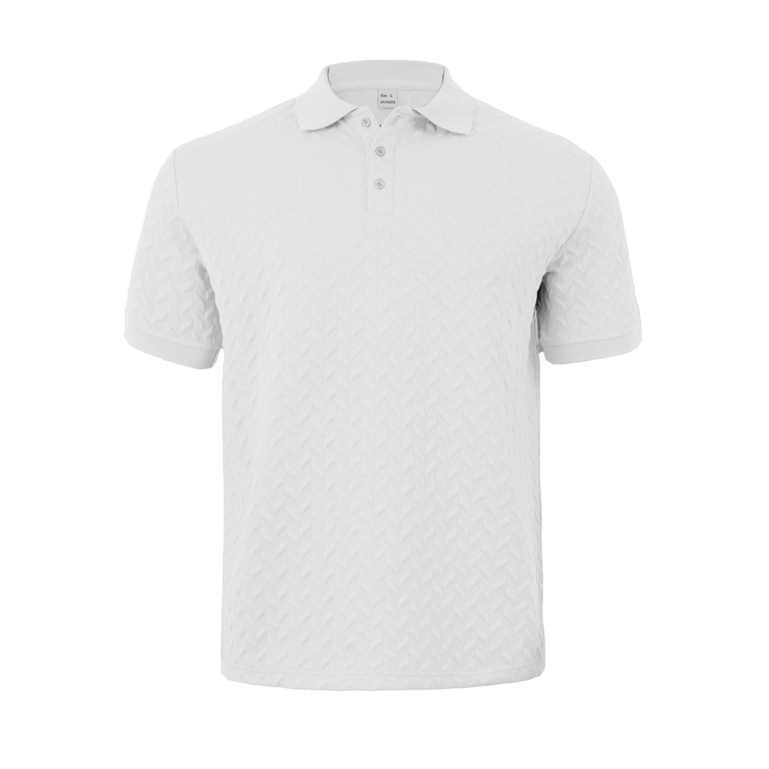 Herren sportliches Poloshirt mit strukturiertem Design Echoarchiv