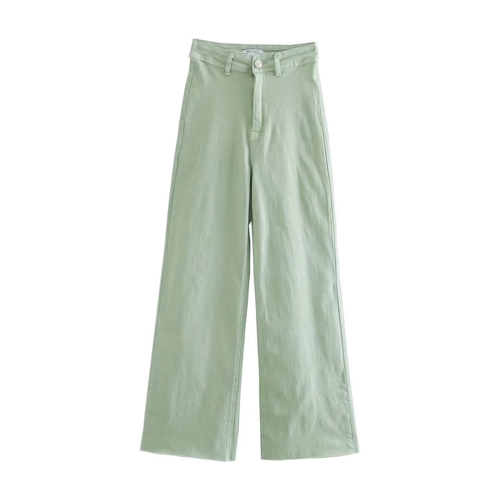 Damen weite High‑Waist Worker‑Hose mit aufgesetzten Gesäßtaschen Echo Archiv
