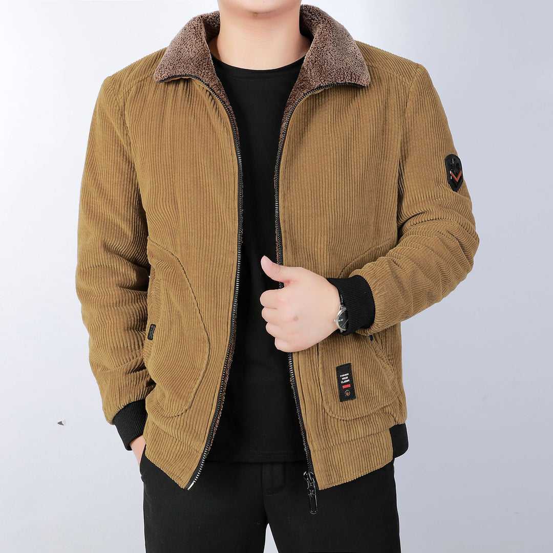 Herren Bequeme und stilvolle Cordjacke Echo Archiv