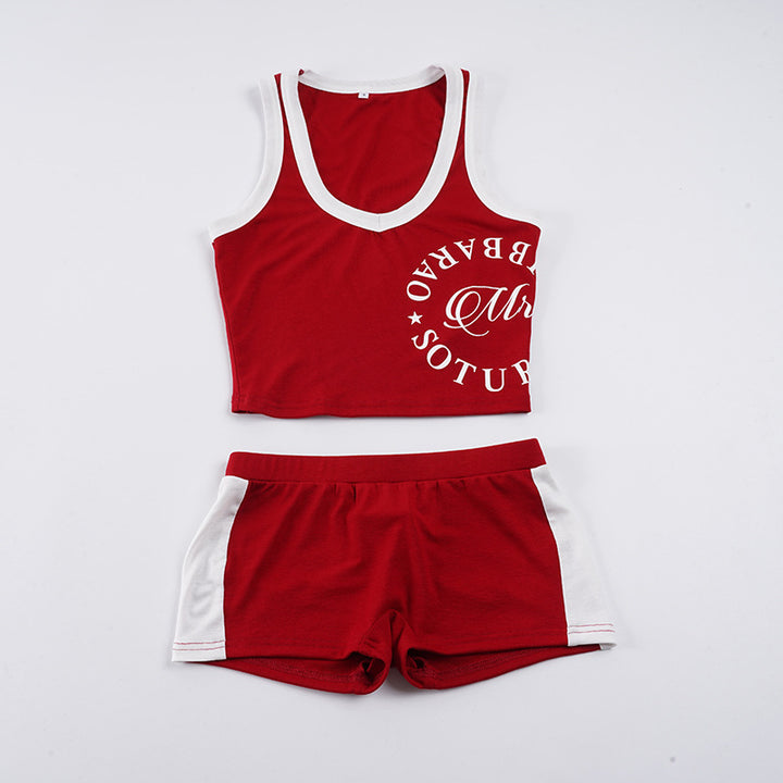 Damen Sportliches Set mit Raffungen und modernem Print Echo Archiv