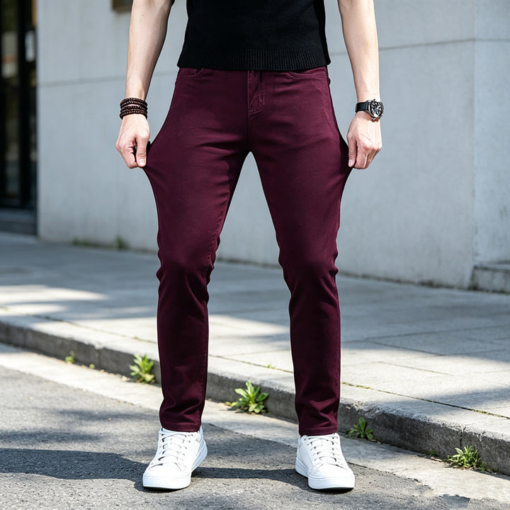 Herren Modische Slim-Fit Hosen Echoarchiv