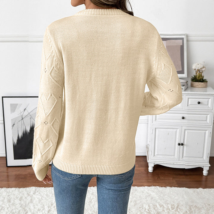 Damen Verspielter Strickpullover mit Herzdesign Echo Archiv
