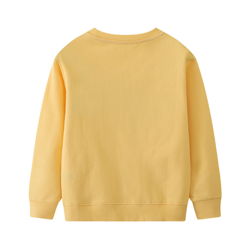 Mädchen Sweatshirt mit buntem Regenbogen und Hasenmotiv Echo Archiv