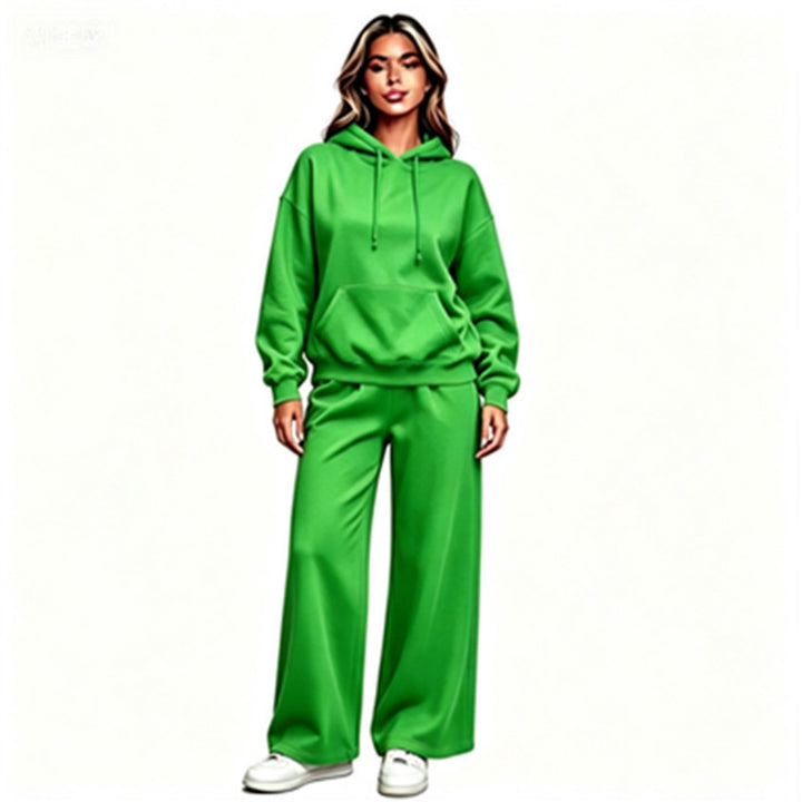 Damen Bequemer Oversized Hoodie mit weiten Jogginghosen Echoarchiv