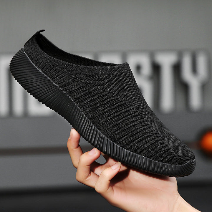 Damen nan ultraleichter Slip-On-Freizeitschuh mit nahtlosem Netzstrick, ergonomischer Fersenlasche und flexibler Wellenlaufsohle Echo Archiv