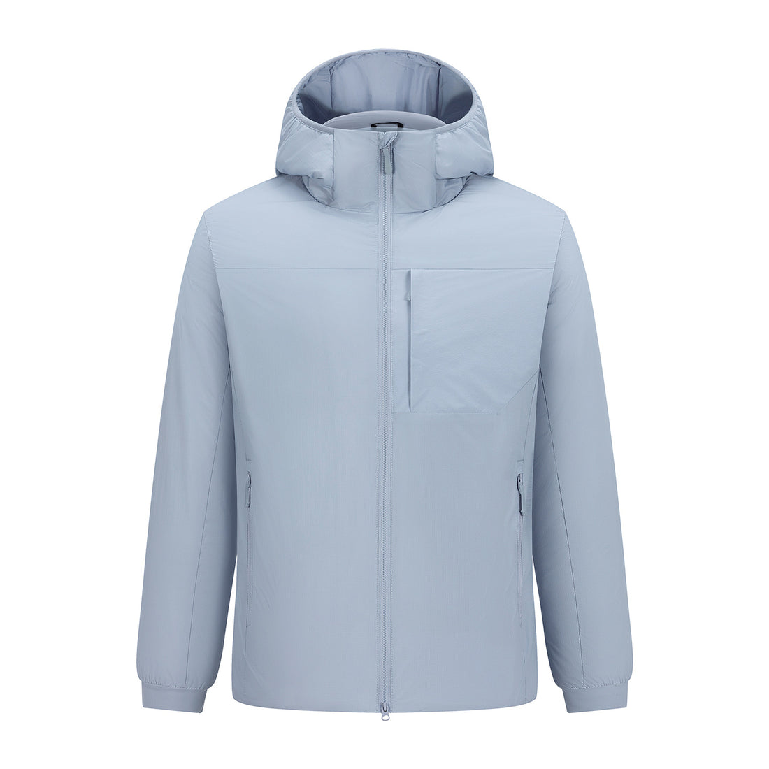 Herren Leichter Kapuzen-Urbanparka mit Zwei-Wege-Reißverschluss und Brusttasche Echoarchiv