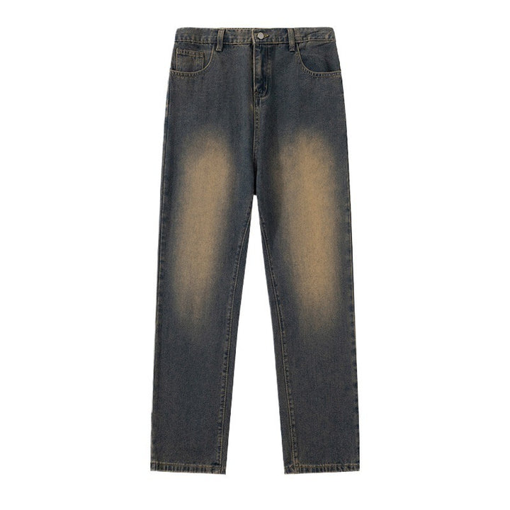 Herren weite Denim-Jeans im modernen Used-Look Echoarchiv