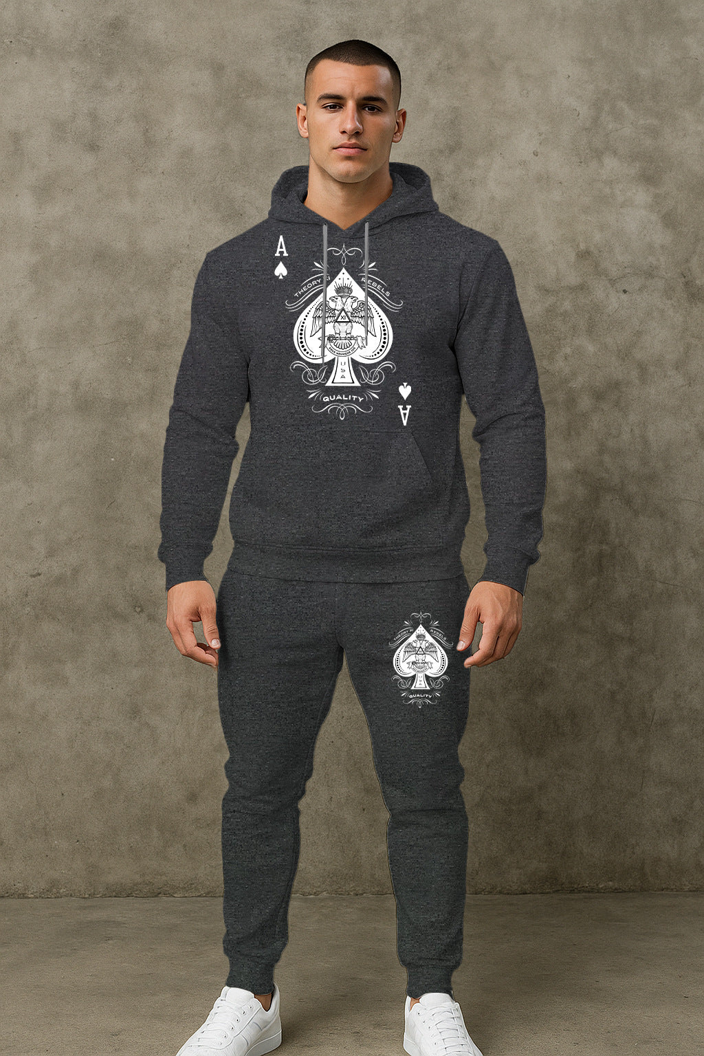 Herren Sportlicher Hoodie mit grafischem Design Echoarchiv