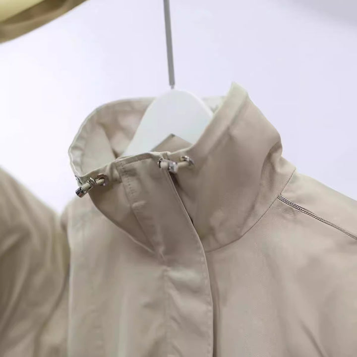 Damen Modische Freizeitjacke mit hohem Kragen Echoarchiv
