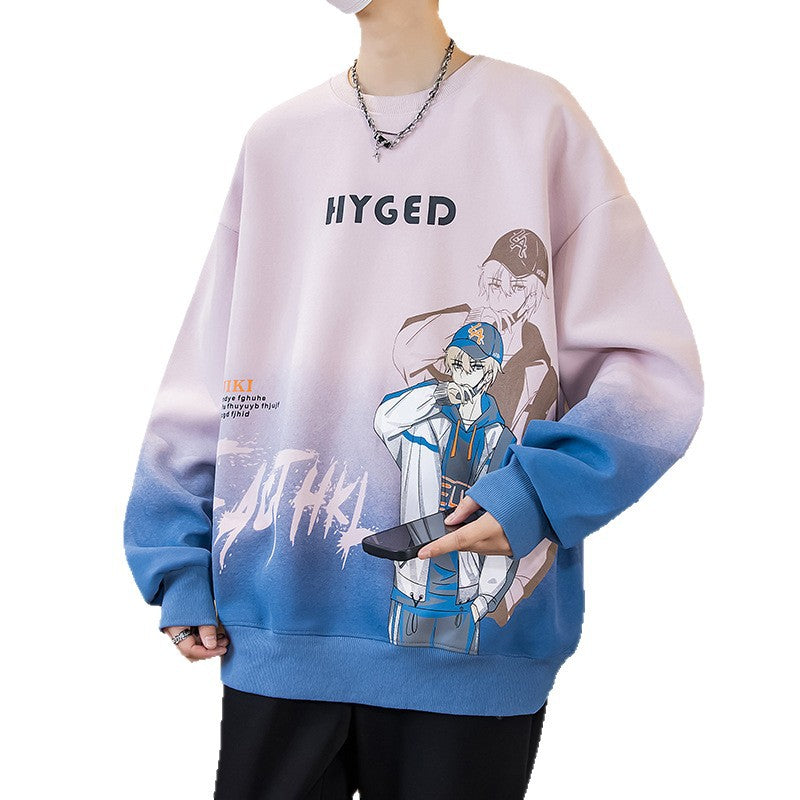 Unisex Oversized Sweatshirt mit kreativem Grafikdruck Echoarchiv