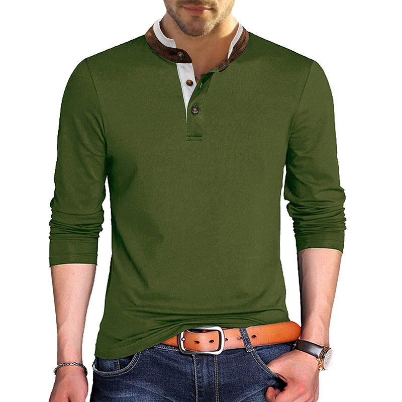 Herren Langarmshirt mit modernem Kragen Echoarchiv