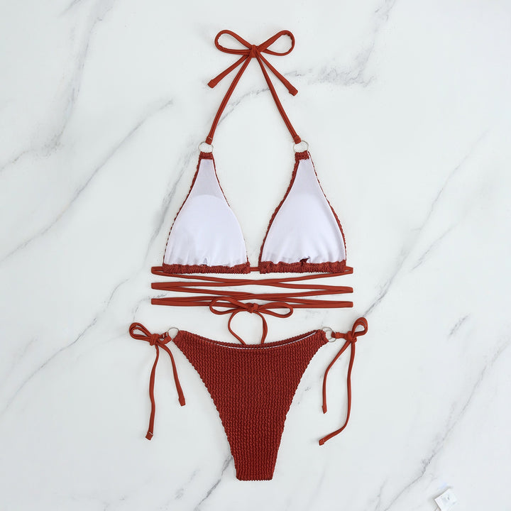 Damen Triangel-Bikini-Set mit verstellbaren Trägern Echo Archiv