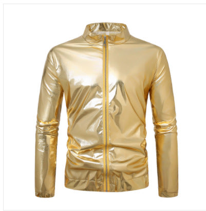 Herren nan ultraleichte reflektierende Windjacke mit Stehkragen und durchgehendem Reißverschluss Echo Archiv