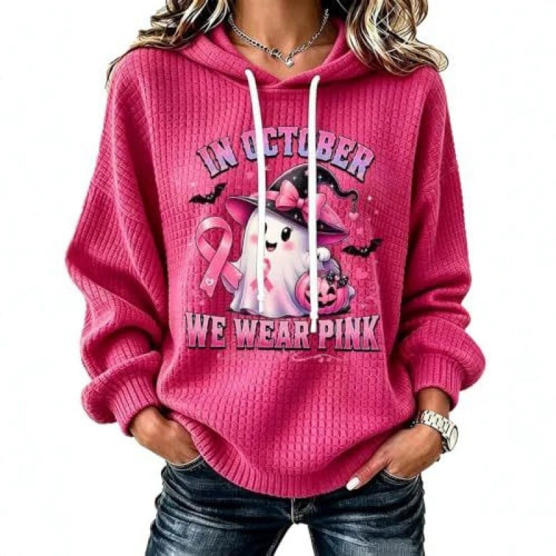 Damen Lustiger Kapuzenpullover mit Gruselmotiven Echoarchiv