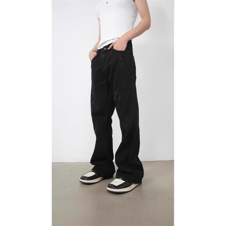 Herren Weitgeschnittene Denim-Hose Echoarchiv