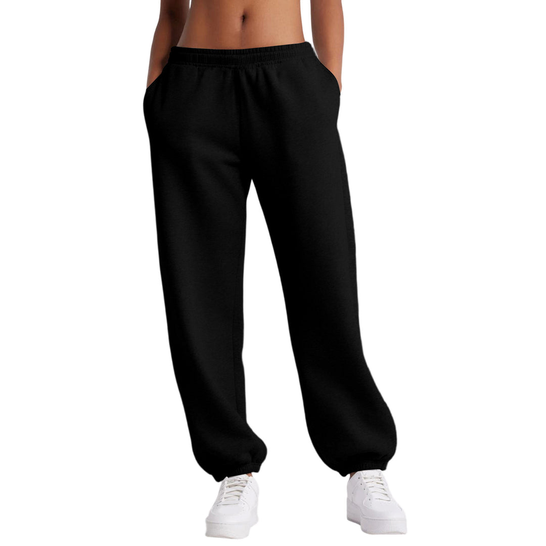 Damen schmale High‑Waist Sweat-Jogginghose mit hohem Komfortbund, verstellbarem Kordelzug und elastischen Knöchelbündchen – Avérine