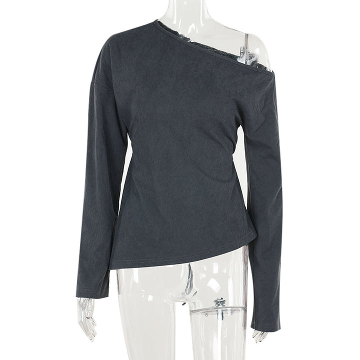 Damen asymmetrisches Langarmoberteil Echo Archiv