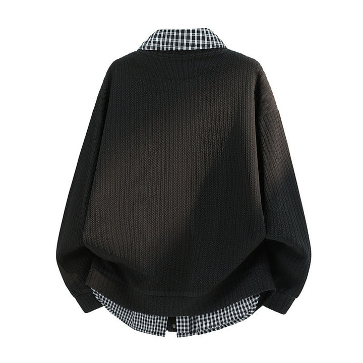 Damen Lässige Langarmjacke mit Karomuster Echo Archiv