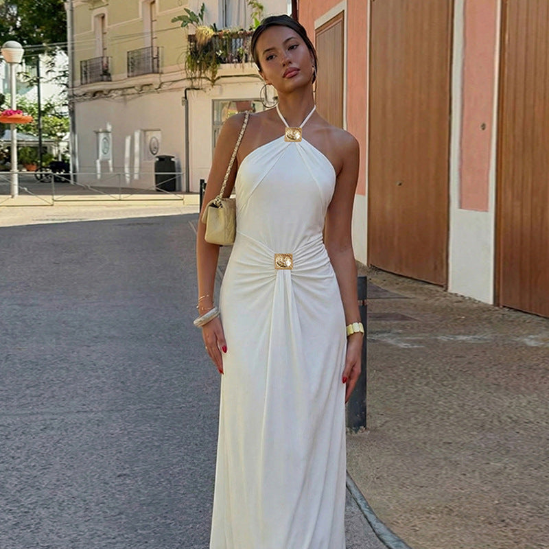Damen Elegantes Wickelkleid mit raffiniertem Halterneck Echo Archiv