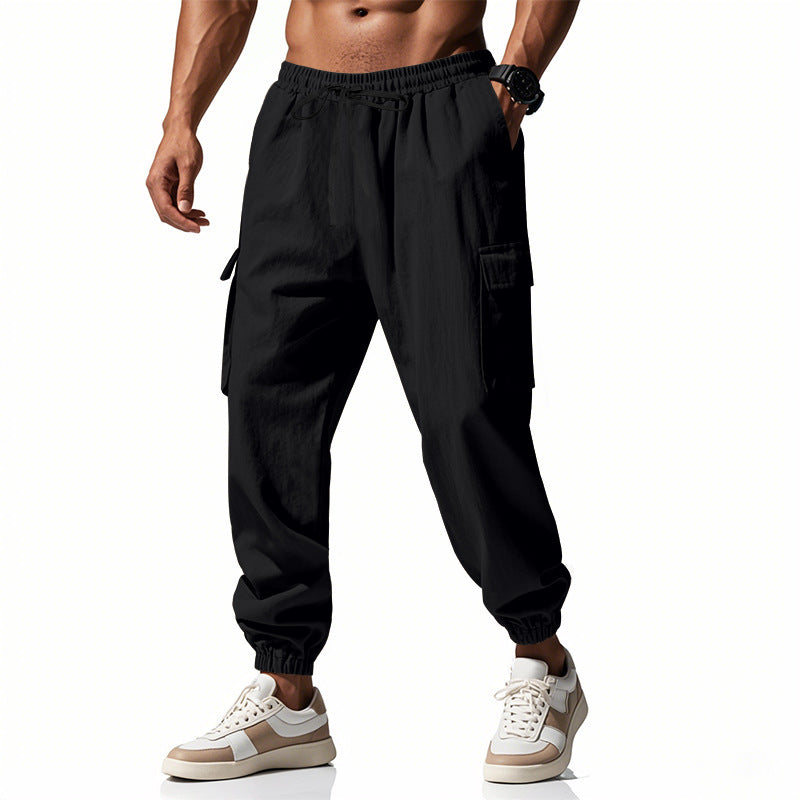 Herren Cargo-Jogginghose mit elastischem Bund und seitlichen Taschen Echoarchiv