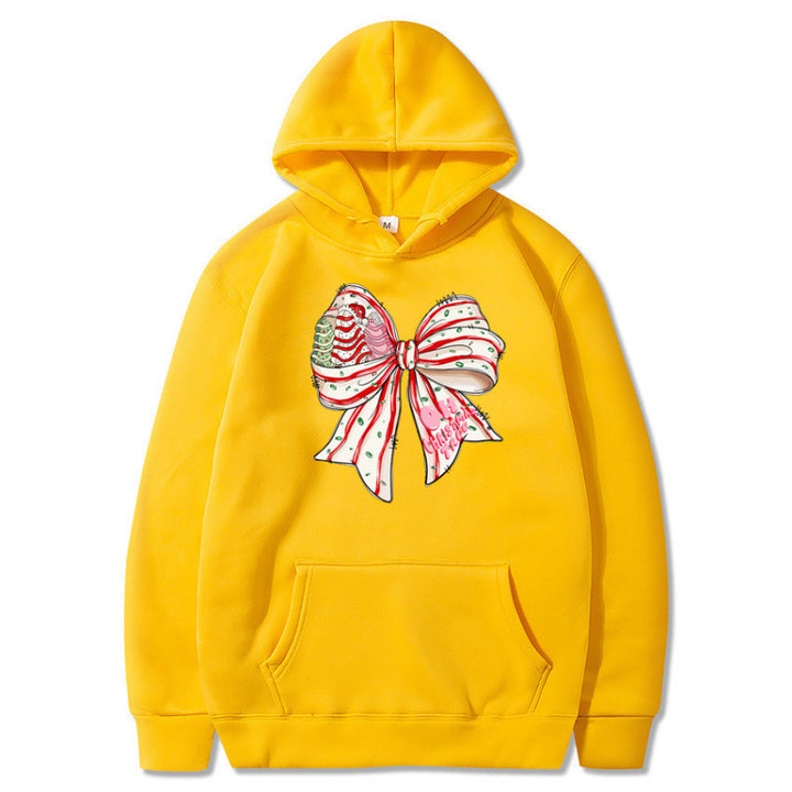 Damen Kapuzenpullover mit festlichem Schleifenmotiv Echoarchiv